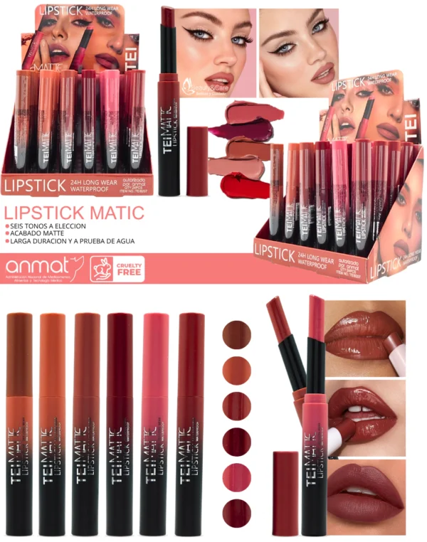 Lápiz Labial Matte Waterproof Lipstick - Imagen 3
