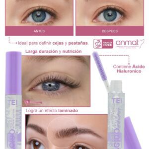 Mascara con Ácido Hialurónico para Cejas y Pestañas